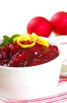 Cranberry sauce Foto stock