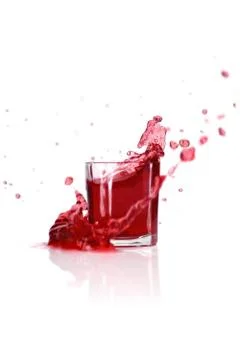 Cranberry splash Stock Illustration
