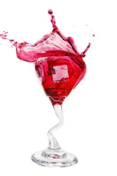 Cranberry splash Stock Photos