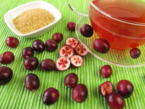 Cranberry tea Stock Photos
