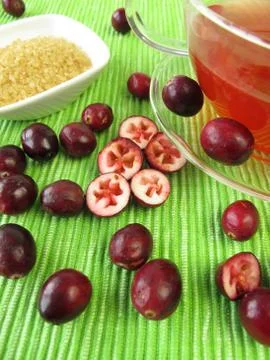 Cranberry tea Stock Photos