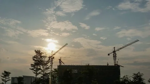 Crane 4K Stockbeeldmateriaal 77016606