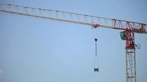 Crane in action Stock Footage 8652239