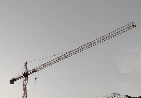 Crane and the sky - construction Stock Photos