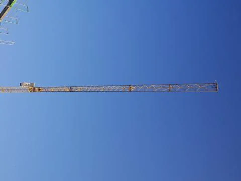 Crane blue sky Stock Photos