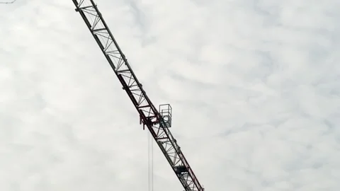 Crane Boom Moving Left Stock Footage 321427668