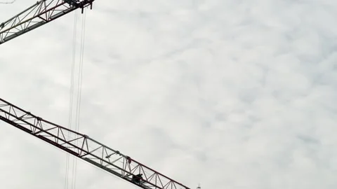 Crane Booms Entering Frame Stock Footage 321428947
