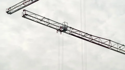Crane Booms in Motion Stock Footage 321429778