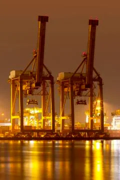 Crane bridge Foto stock