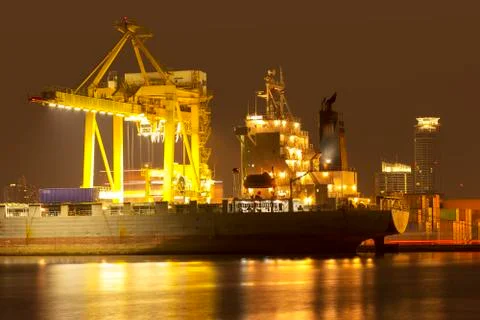 Crane bridge Stock Photos