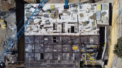 Crane On The Building Construction Stock Footage 168955948