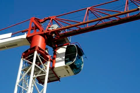 A crane on a building site Stock Photos