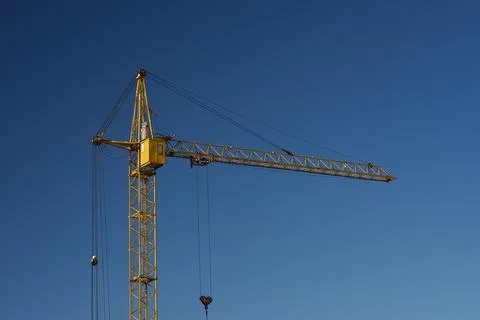 The crane is called. Construction process. Stock Photos