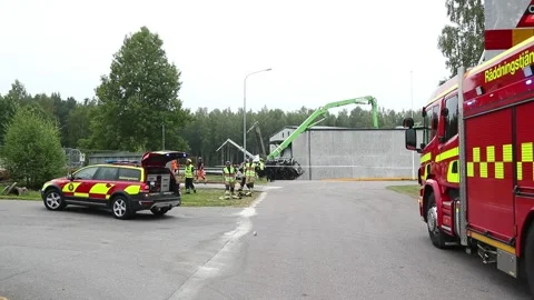 Crane car accident Stock Footage 196820093