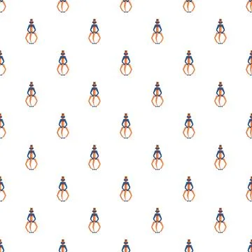Crane claw game robot arm seamless pattern Stock Illustration
