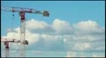 Crane on clouds (timelapse) HD Footage