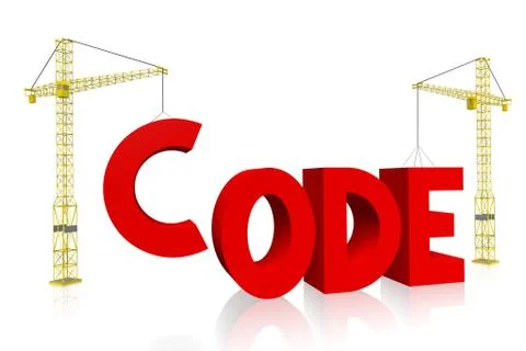 Crane concept - code Stock Illustration