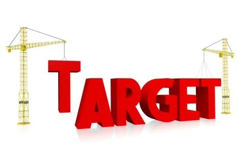 Crane concept - target Ilustración de archivo