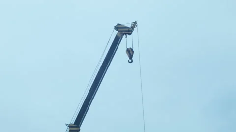 Crane Construction Stock Footage 47045294