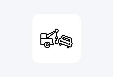 Crane, construction fully editable vector fill icon Illustrazione stock