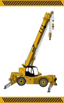 Crane  construction Stock Illustration