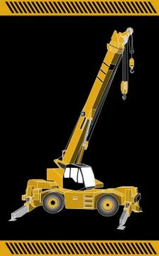 Crane  construction Stock Illustration