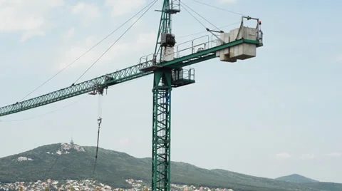 Crane construction move 1080p Stock Footage 39722320
