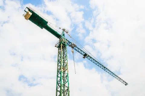 Crane construction Stock Photos