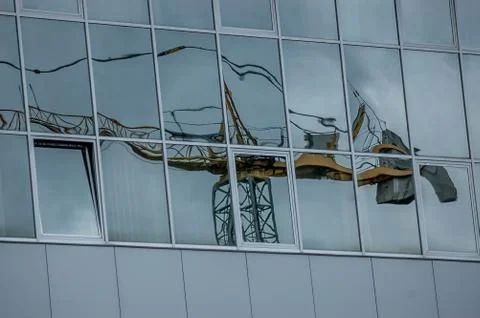 Crane construction Stock Photos