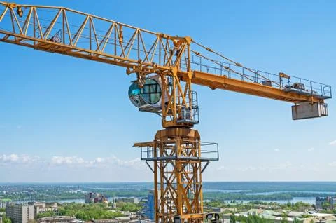 Crane construction Stock Photos