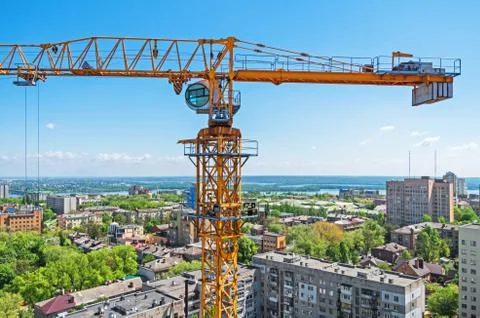 Crane construction Stock Photos