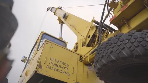 Crane at Construction Site Stock Footage 125643002