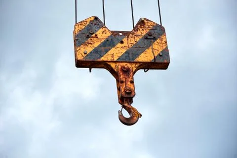 Crane on construction site Stock Photos