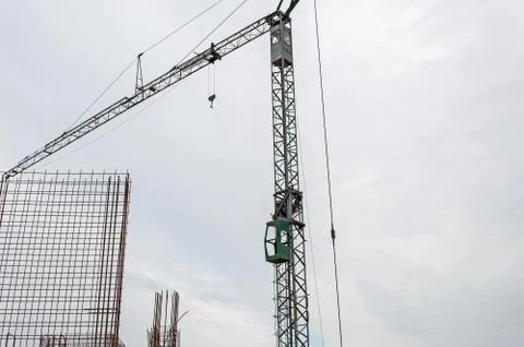 Crane at a Construction Site Stock Photos