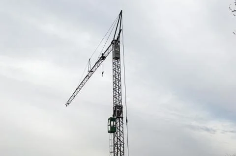 Crane at a Construction Site Stock Photos