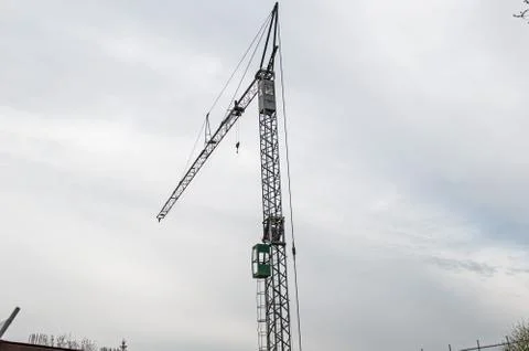 Crane at a Construction Site Stock Photos