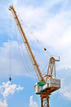 Crane of construction site Stock Photos