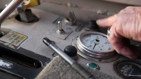 Crane controls Video stock 27823466