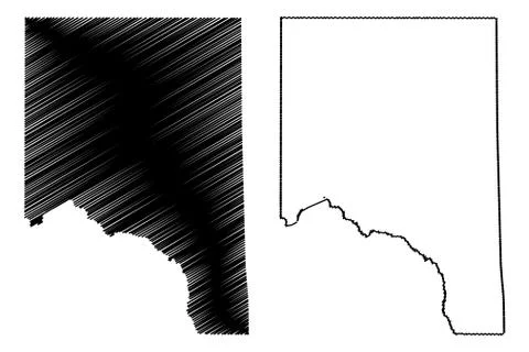Crane County, Texas (Counties in Texas, United States of America,USA, U.S., U Stock Illustration