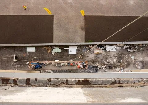 Crane cradle platform. 스톡 사진