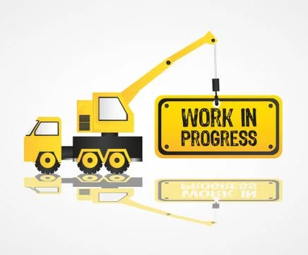 Crane design, work in progress, vector illustration Stock Illustration