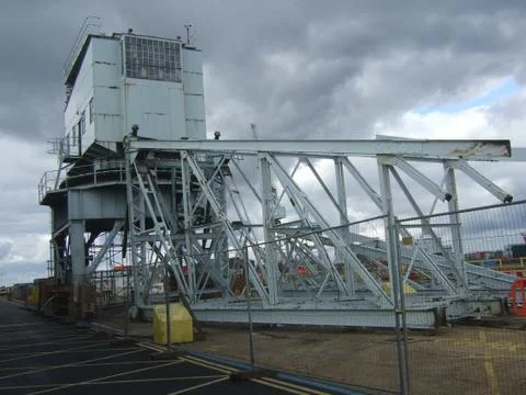 Crane dismantling Stock Photos