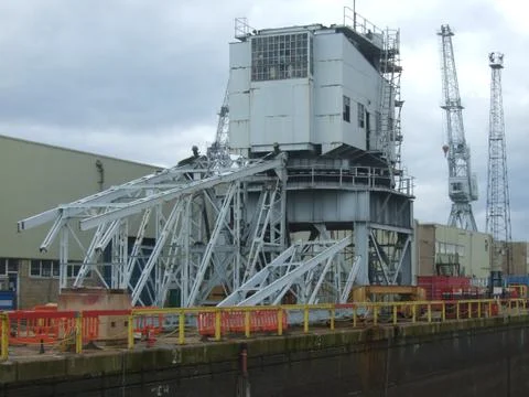 Crane dismantling Stock Photos