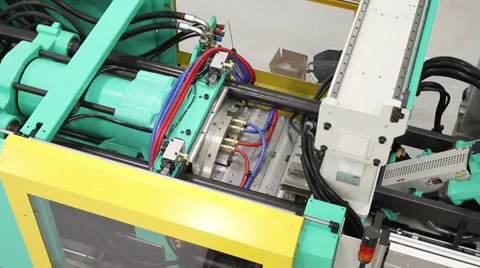 Crane Down on Factory Machinery Stock-Footage 38011659