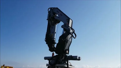 Crane During Operation Stock Footage 150733712