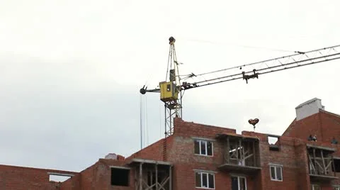 Crane Gives Container Timelapse Stock Footage 10790324