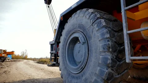 The crane goes to the work site Stock Footage 142495524