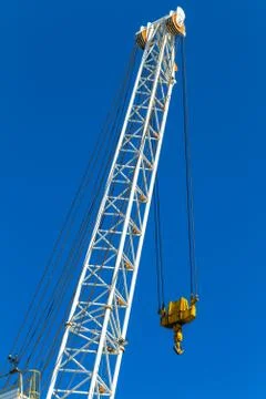 Crane Hook Blue Sky Stock Photos