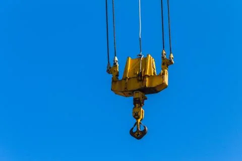Crane Hook Blue Sky Stock Photos
