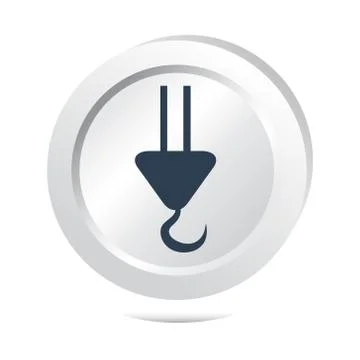 Crane hook button icon Stock-Illustration